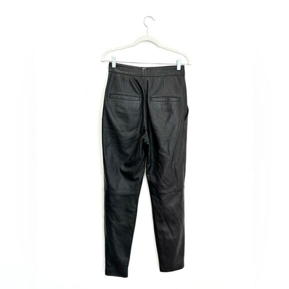 L’academie Bisous black leather high rise pants - Picture 5 of 9